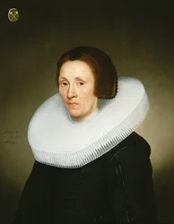 Porträt von Johanna van Diemen, im Alter von 61 Jahren, 1647